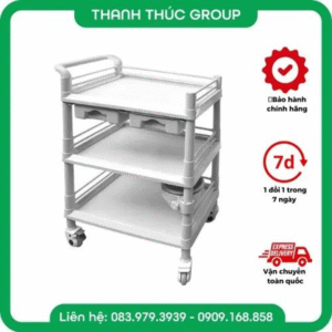 XE ĐẨY SPA 3 TẦNG CHẤT LIỆU NHỰA CAO CẤP