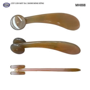 Cây lăn 2 bánh Massage bằng sừng - lăn mặt giúp làm đẹp da & không bị tĩnh điện HAHANCO - MH888