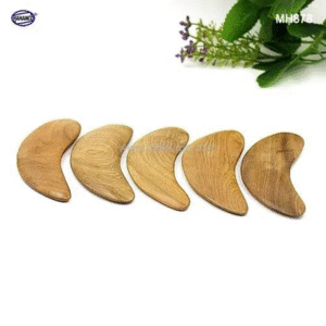 Bộ 2 Dụng cụ cạo gió mát xa LÀM MỊN DA MẶT bằng gỗ thơm - MH878 - HAHANCO