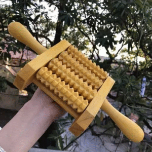 Dụng cụ lăn Masage toàn thân Đa Năng bằng gỗ tự nhiên - Giúp lưu thông máu, tăng cường sức khoẻ HAHANCO - MH896